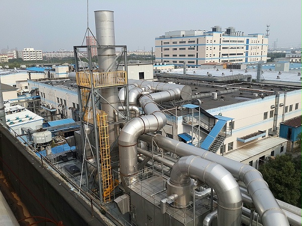 四川省的活性炭吸附塔+CO催化燃烧设备